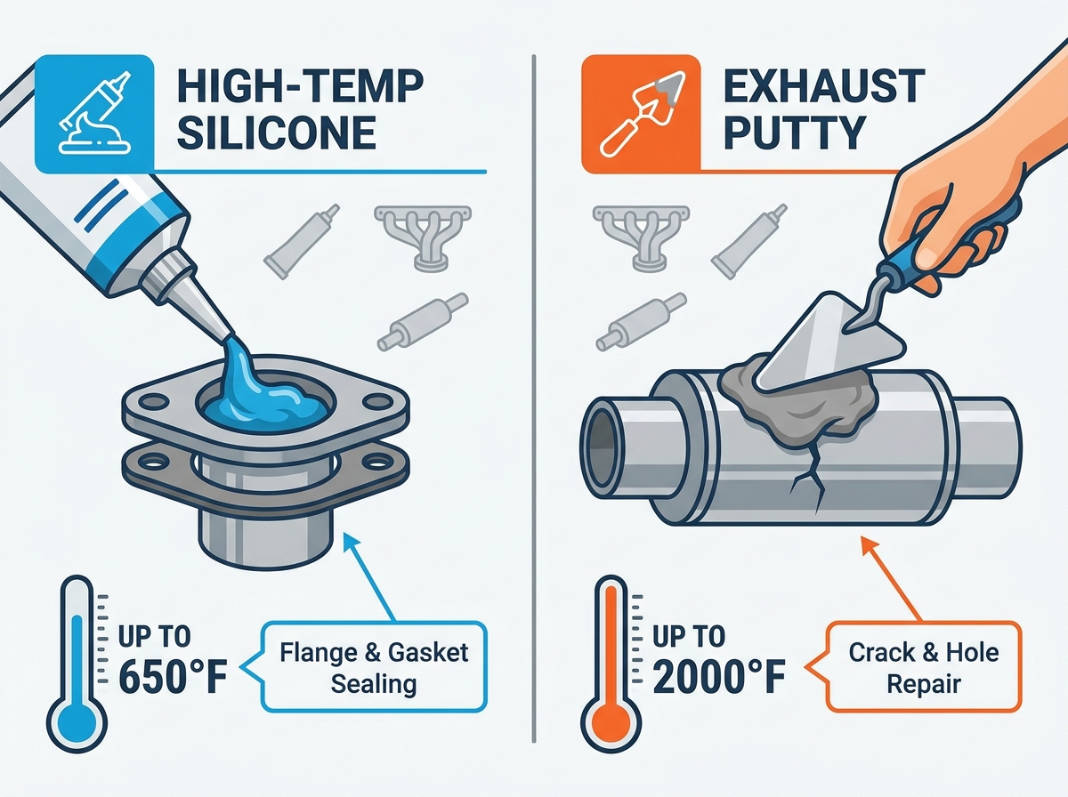 Exhaust System Sealant Application